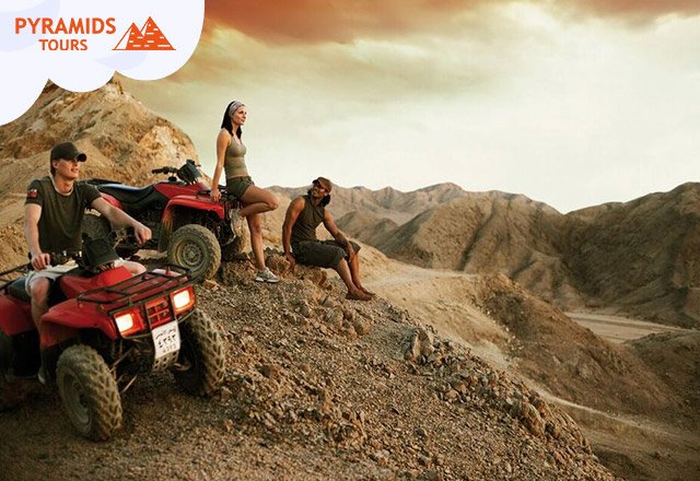 Mega Safari Ausflug Hurghada | Quad Tour, Spider fahrt, Jeep Tour, Kamelritt, Folkloreshow und BBQ Abendessen.